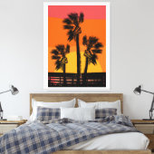Toile Palmier de la plage de Sunset (Insitu(Chambre))