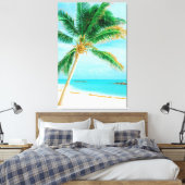 Toile Palmier de plage Tropical Caribbean Island (Insitu(Chambre))
