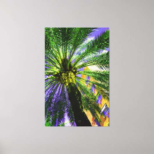 Toile Palmier le soir (Recto)