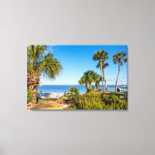 Toile Palmiers Bayside Matin Canvas Imprimer (Recto)