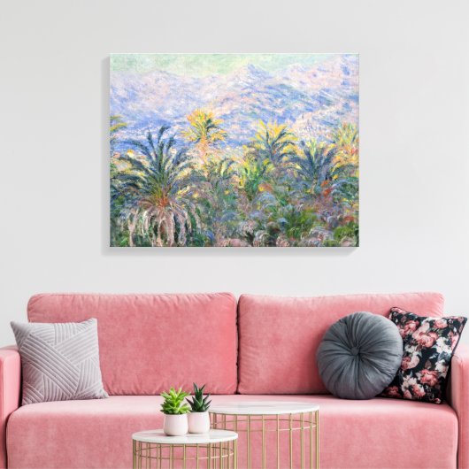 Toile Palmiers de Claude Monet à Bordighera (Insitu(Salon))