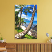 Toile Palmiers le long de la plage de Hideaways (Insitu(Salon))