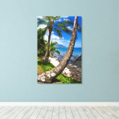 Toile Palmiers le long de la plage de Hideaways (Insitu (Plancher de Bois))
