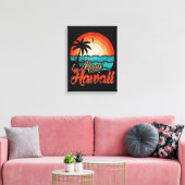 Toile Palmiers Plage Hawaïenne (Insitu(Salon))