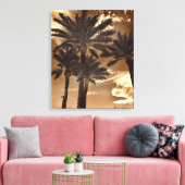 Toile Palmiers Sépia (Insitu(Salon))