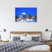 Toile Palmiers sur la plage des Caraïbes, Riviera Maya T (Insitu(Chambre))