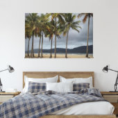 Toile Palmiers sur la plage Gonzaga, Santos, Brésil (Insitu(Chambre))
