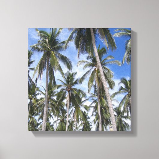Toile Palmiers tropicaux (Recto)