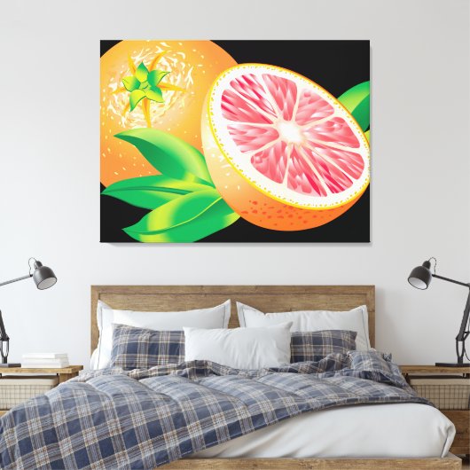 Toile Pamplemousse rose (Insitu(Chambre))