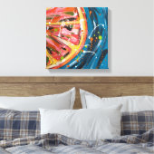 Toile Pamplemousse Vibrant Fruit Art (Insitu(Chambre))