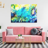 TOILE PAN JOUER FLUTE ET CERF EN BOIS VERT (Insitu(Salon))