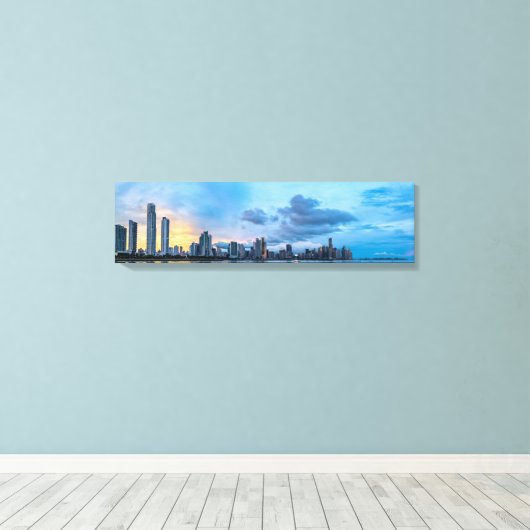 Toile Panama City By the Sea Skyline Canvas Imprimer (Insitu (Plancher de Bois))