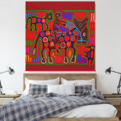Toile Panama Mola - Sauvez une balade à cheval sur un co (Insitu(Chambre))