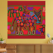 Toile Panama Mola - Sauvez une balade à cheval sur un co (Insitu(Salon))