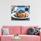 Toile Pancakes aux bleuets (Insitu(Salon))