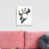 Toile Panda à la vaccination avec seringue (Insitu(Salon))