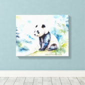 Toile Panda apporte bonne chance (Insitu (Plancher de Bois))