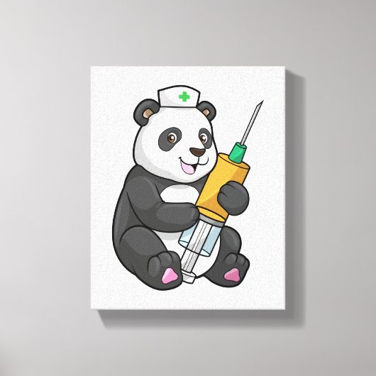Toile Panda as Nurse with Syringe (Recto)