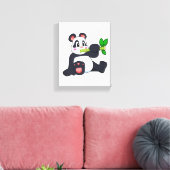Toile Panda avec bambou (Insitu(Salon))