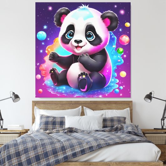 Toile Panda bébé (Insitu(Chambre))