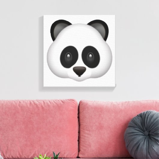 Toile Panda - Emoji (Insitu(Salon))