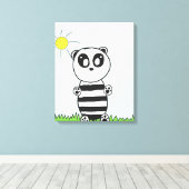 Toile Panda Kids (Insitu (Plancher de Bois))