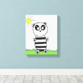 Toile Panda Kids (Insitu (Plancher de Bois))