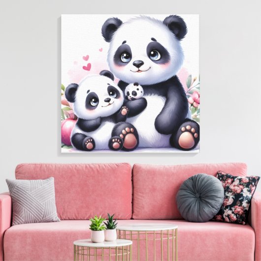 Toile Panda Parenthood (Insitu(Salon))