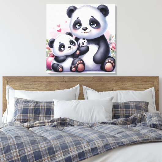 Toile Panda Parenthood (Insitu(Chambre))