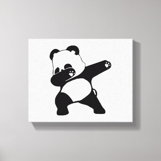 Toile Panda qui dab, Danse dab Panda drôle (Recto)
