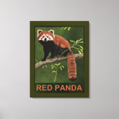 Toile Panda rouge (Recto)