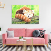 Toile Panda rouge (Insitu(Salon))