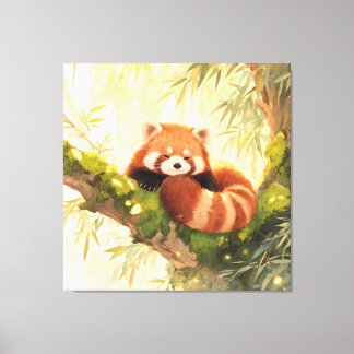 Toile Panda roux