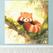 Toile Panda roux (Insitu (Plancher de Bois))