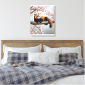 Toile Panda roux dans un cerisier (Insitu(Chambre))