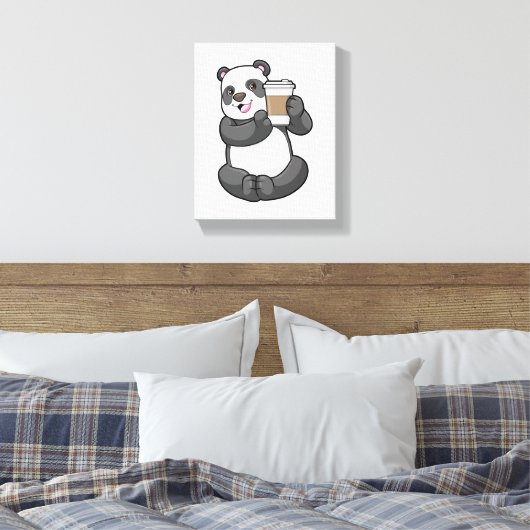 Toile Panda with Coffee to go (Insitu(Chambre))