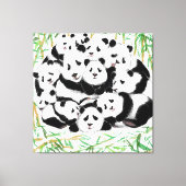 Toile Pandas Family Canvas Print - Peinture (Recto)