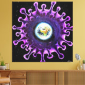 Toile pandémie de coronavirus (Insitu(Salon))