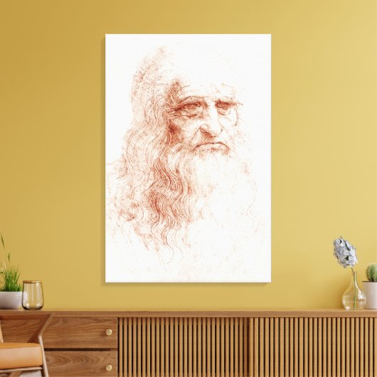 TOILE PANEL CANVAS : LEONARDO DA VINCI : AUTO-PORTRAIT (Insitu(Salon))