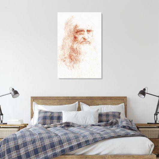 TOILE PANEL CANVAS : LEONARDO DA VINCI : AUTO-PORTRAIT (Insitu(Chambre))