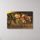 Toile Panier avec boeuf rouge et blanc par Vincent van G (Recto)