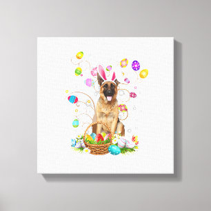 Toile Panier de chasse aux œufs de Pâques pour chien ber