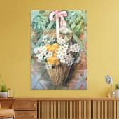 Toile Panier de fleurs de Paul de Longpre (Insitu(Salon))