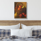 Toile Panier de fruits Vie morte avec poires et pommes (Insitu(Chambre))