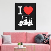 Toile Panier de golf I Heart (Love) (Insitu(Salon))