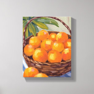 Toile Panier d'oranges Fruit Citron Peinture