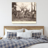 Toile Panier tiré par deux boeufs à Mandalay, Birmanie (Insitu(Chambre))