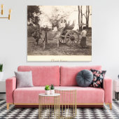 Toile Panier tiré par deux boeufs à Mandalay, Birmanie (Insitu(Salon))