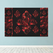 Toile Panneau Abstrait Plus Rouge Rose Canvas (Insitu (Plancher de Bois))