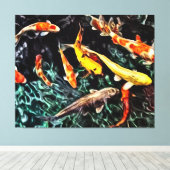 Toile Panneau Blue Fish Aquarium Sea Wall Art Peinture (Insitu (Plancher de Bois))